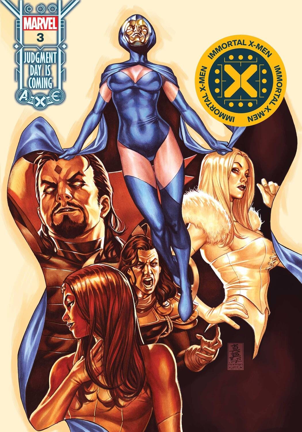 Cover di Immortal X-Men 3 di Mark Brooks, che apre la strada verso Judgment Day
