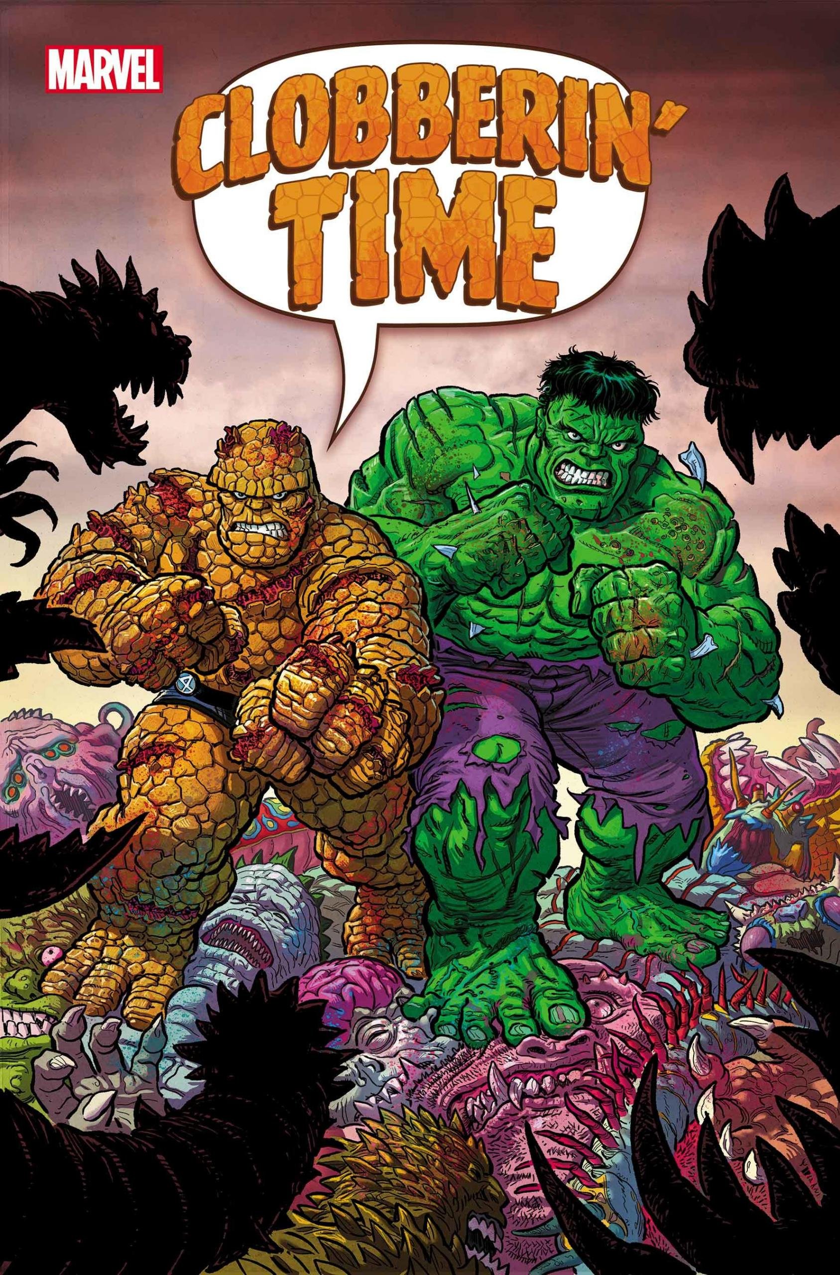 Cover di Cloberrin Time 1, la miniserie team-up della Cosa di Steve Skroce