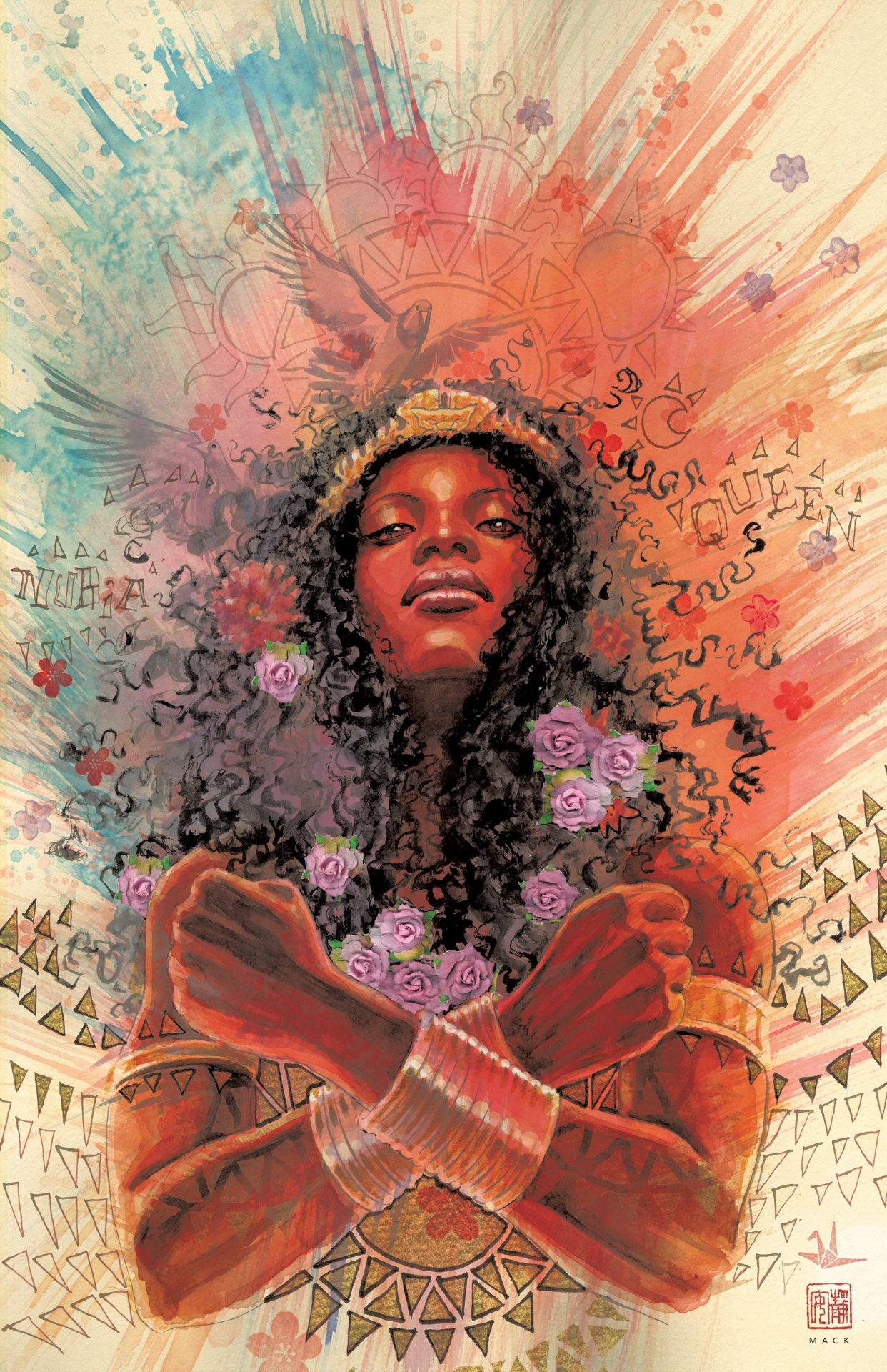 Cover di Nubia: Coronation Special di David Mack, con l'incoronazione della Regina delle Amazzoni