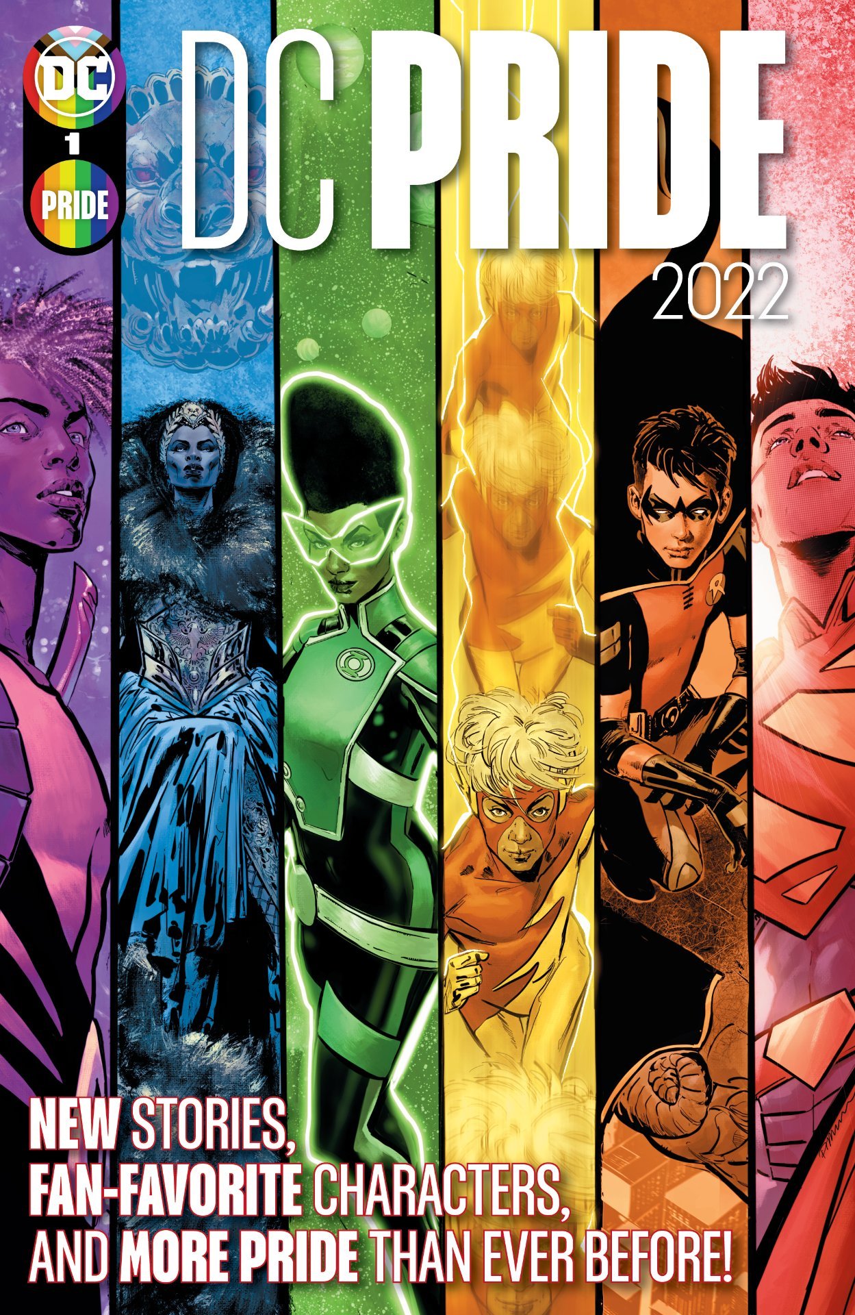 Cover di DC Pride 2022 di Phil Jimenez, che apre le celebrazioni di Giugno della DC Comics