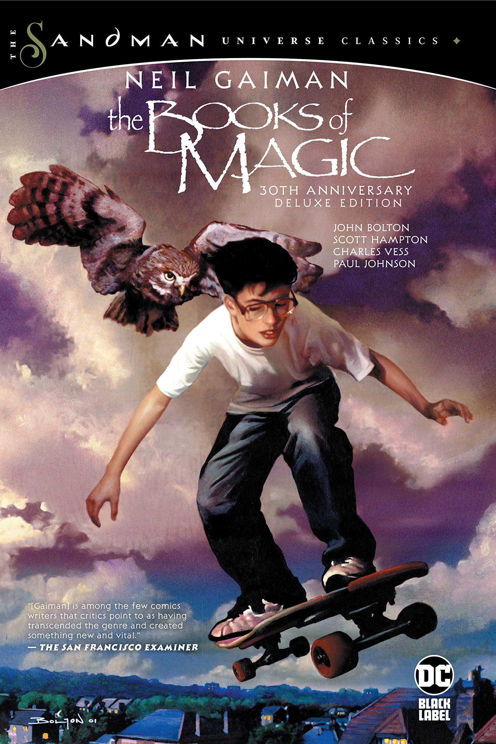 Cover di Books of Magic di John Bolton, tra le uscite Panini DC Italia di Maggio 2022 