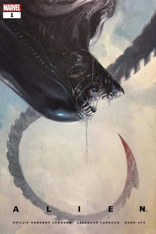 Cover di Alien 1: Linea di Sangue di Gabriele Dell'Otto, tra le uscite Panini Marvel Italia di Maggio 2022