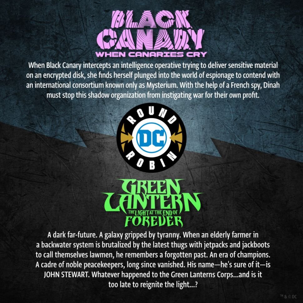 DC Round Robin 2022: Black Canary: When Canaries Cry vs. Green Lantern: The Light at the End of Forever