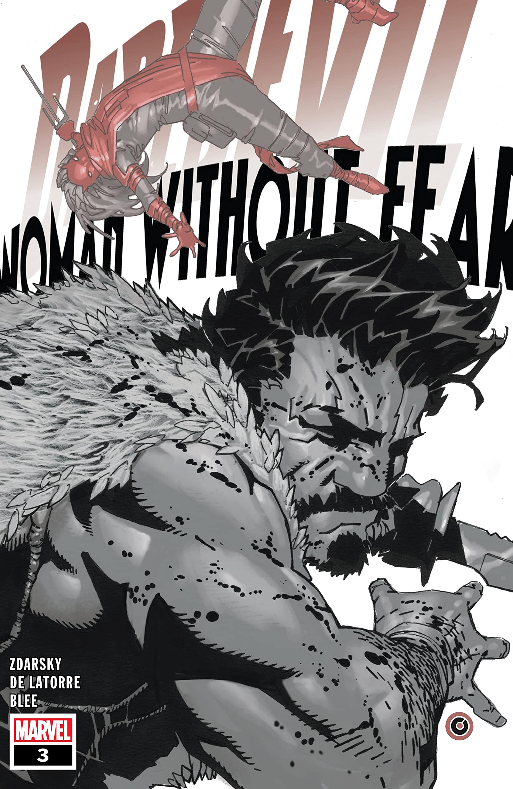 Cover di Daredevil: Woman Without Fear 3 di Chris Bachalo