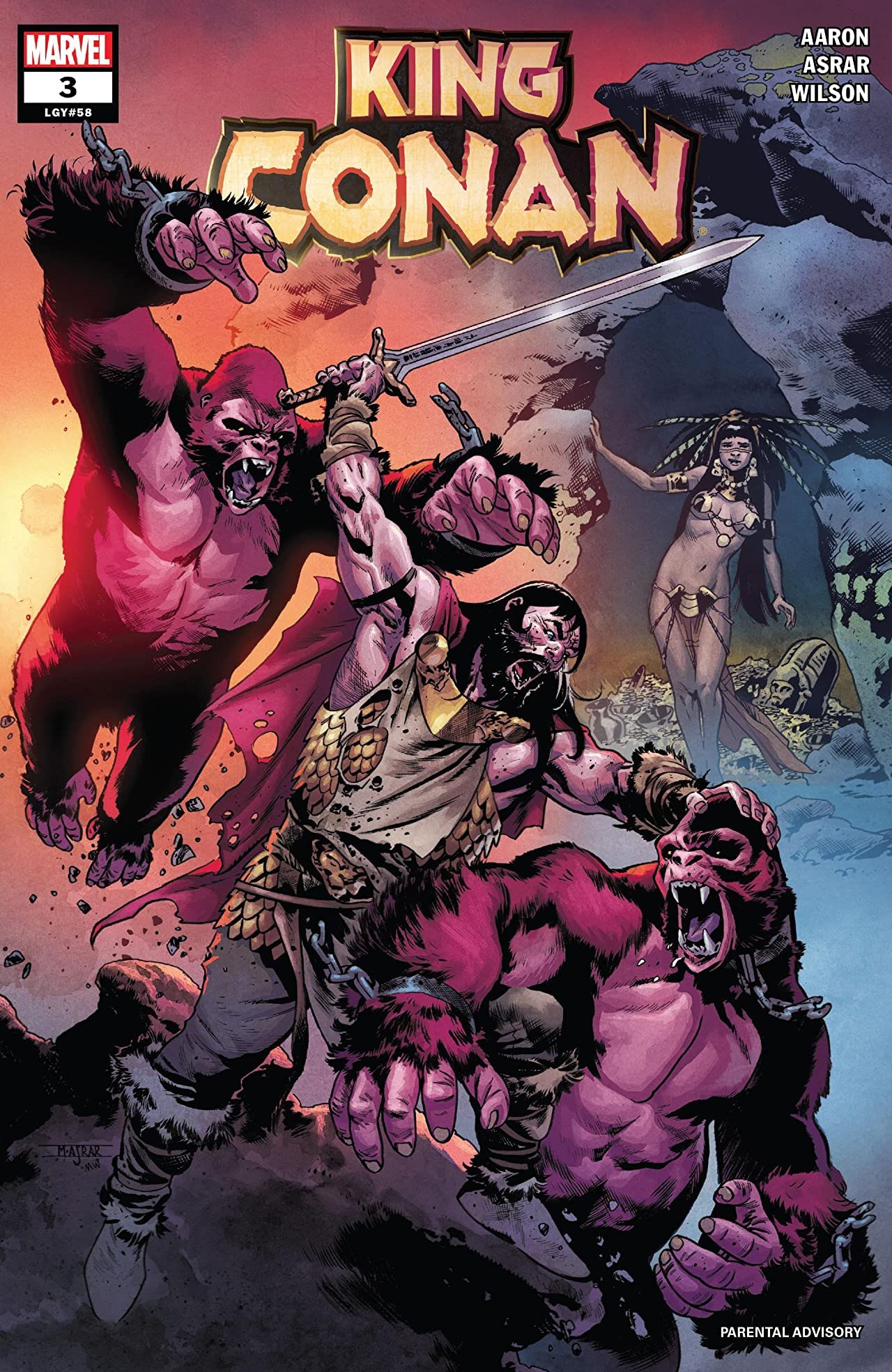 Cover di King Conan 3 di Mahmud Asrar, con il personaggio ispirato a Pocahontas