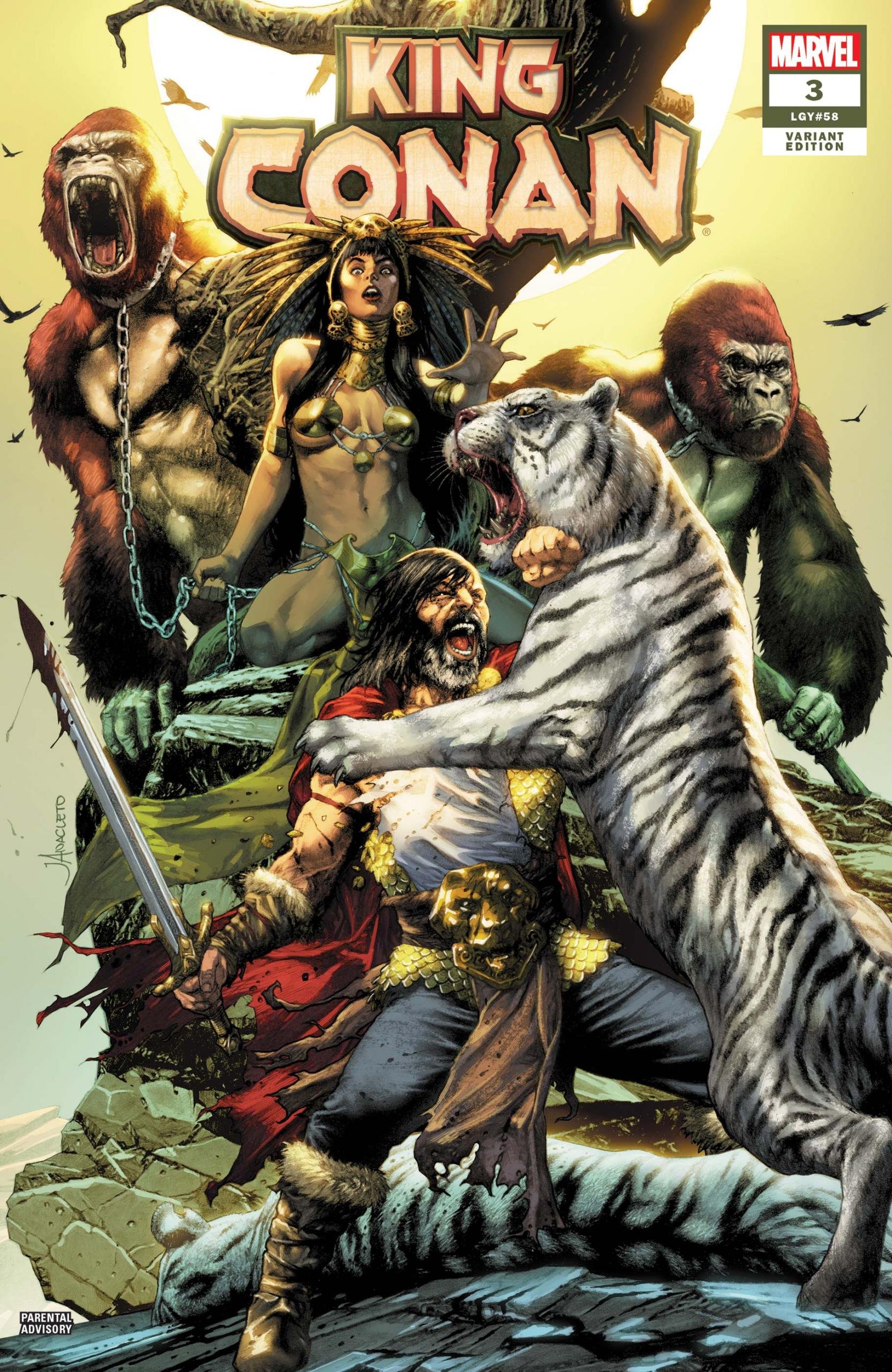 Variant cover di King Conan 3 di Jay Anacleto, con il personaggio ispirato a Pocahontas