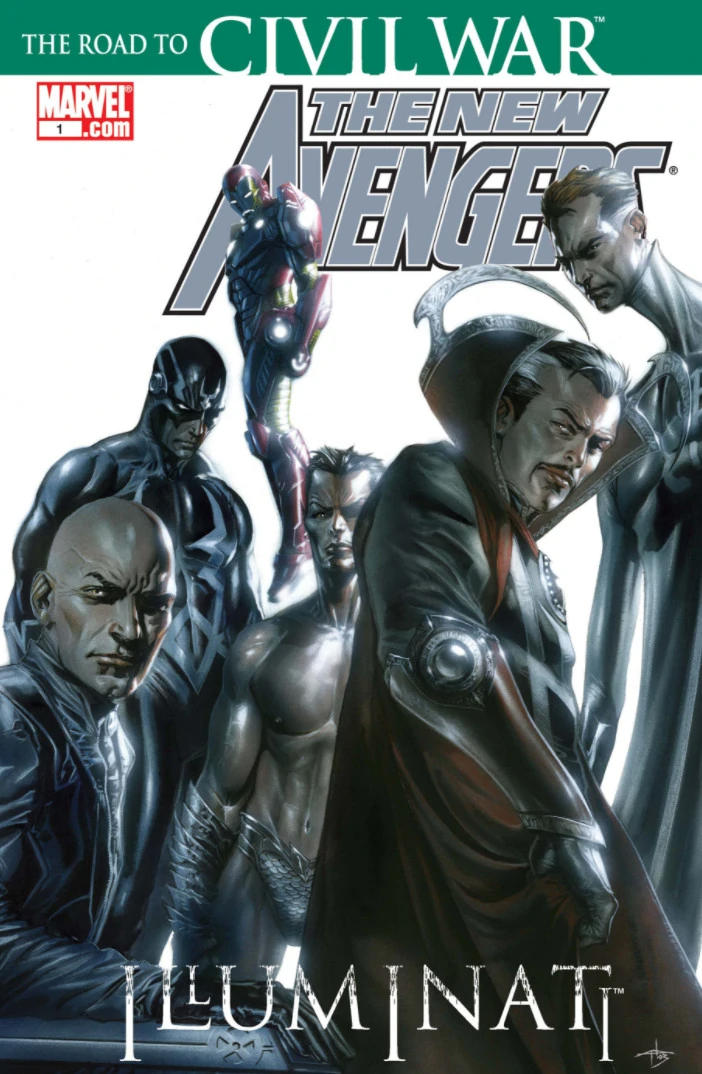 Cover di Illuminati: Dare Forma all'Universo di Gabriele Dell'Otto, tra le uscite Panini Marvel Italia di Maggio 2022