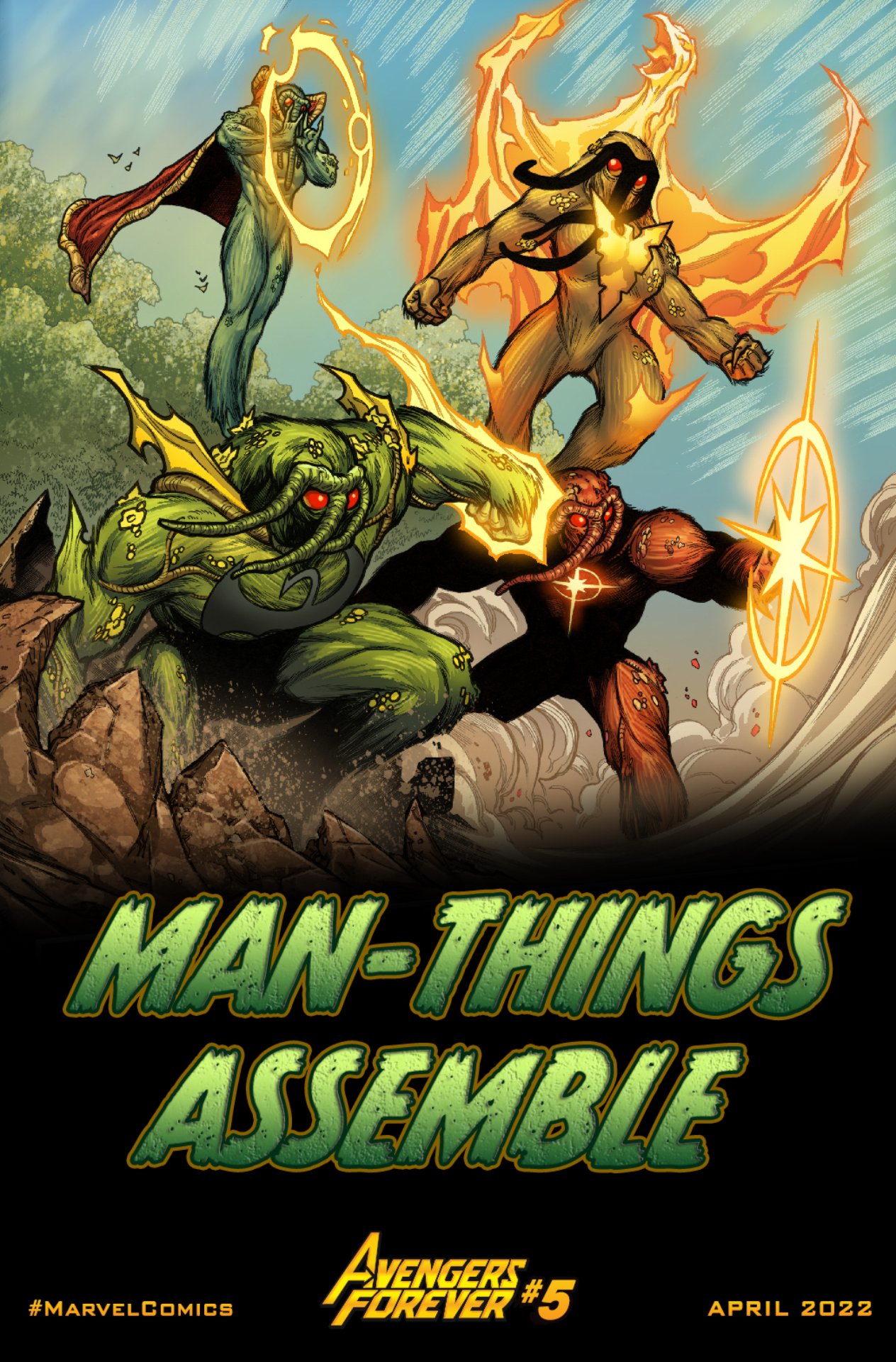 I Man-Thing Avenegers, da Avengers Forever 5