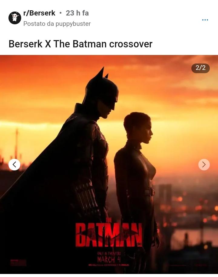 The Batman di Reeves e Berserk di Kentaro Miura si incontrano in un crossover meraviglioso