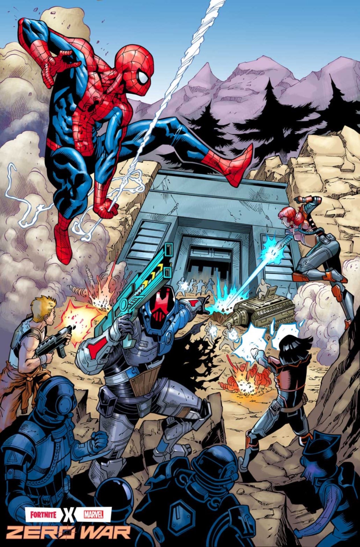 Le prime tavole in anteprima Marvel X Fortnite: Zero War