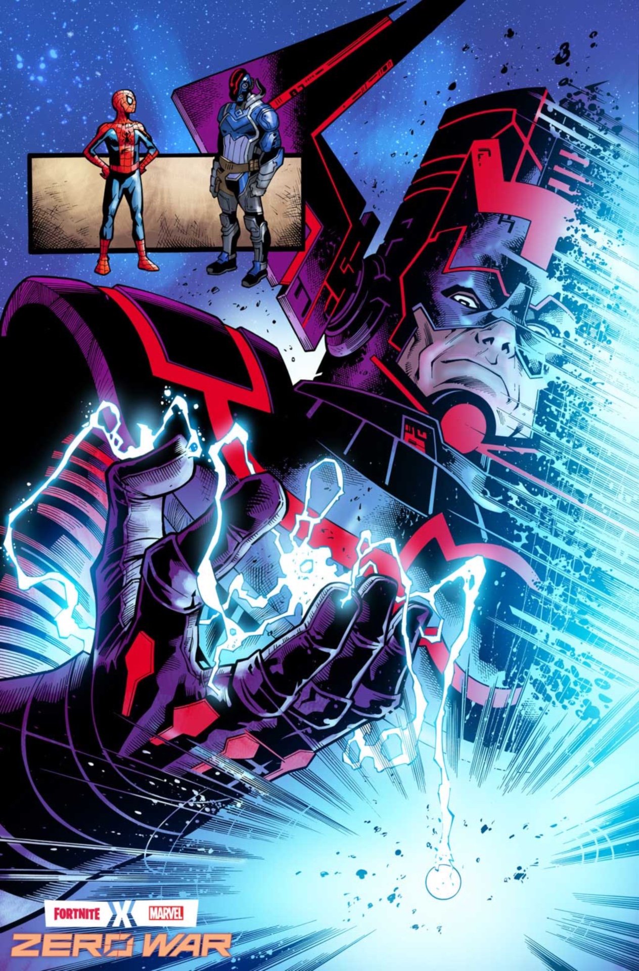 Le prime tavole in anteprima Marvel X Fortnite: Zero War con l'apparizione di Galactus