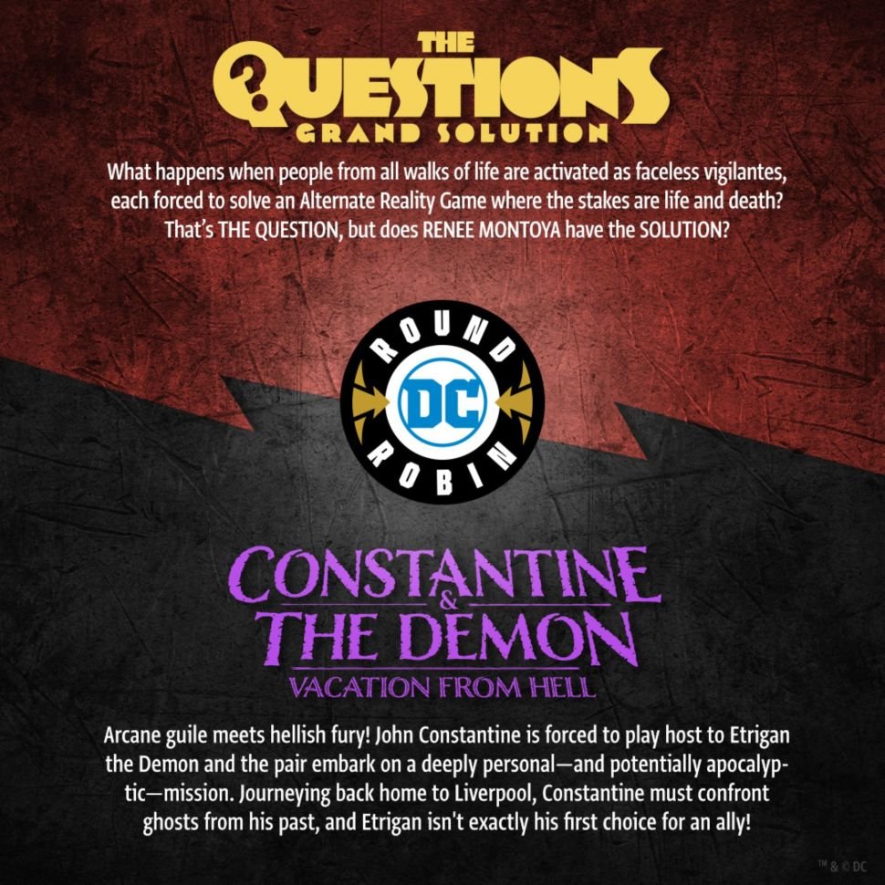 DC Round Robin 2022: The Questions: Grand Solution vs. Constantine & the Demon: Vacation From Hell