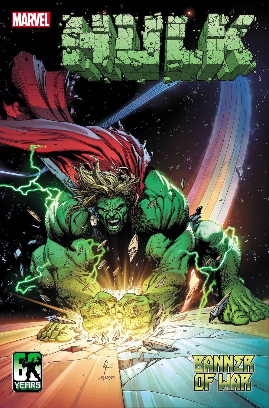 Cover di Hulk 8 di Gary Frank, penultimo capitolo del crossover con Thor Banner of War