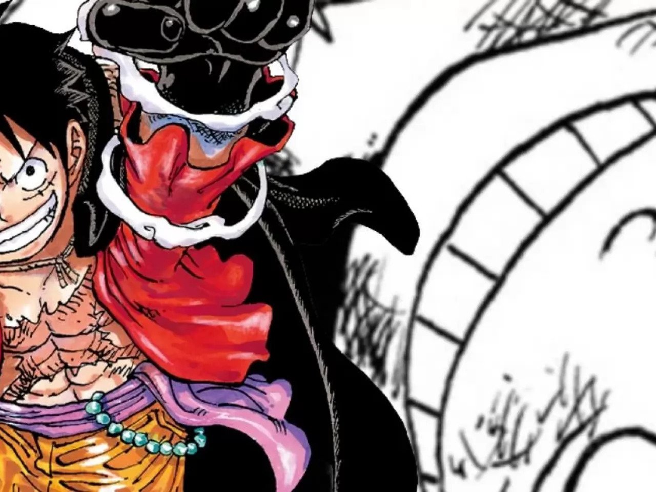One Piece: il nuovo power-up di Rufy in un'illustrazione a colori (SPOILER)