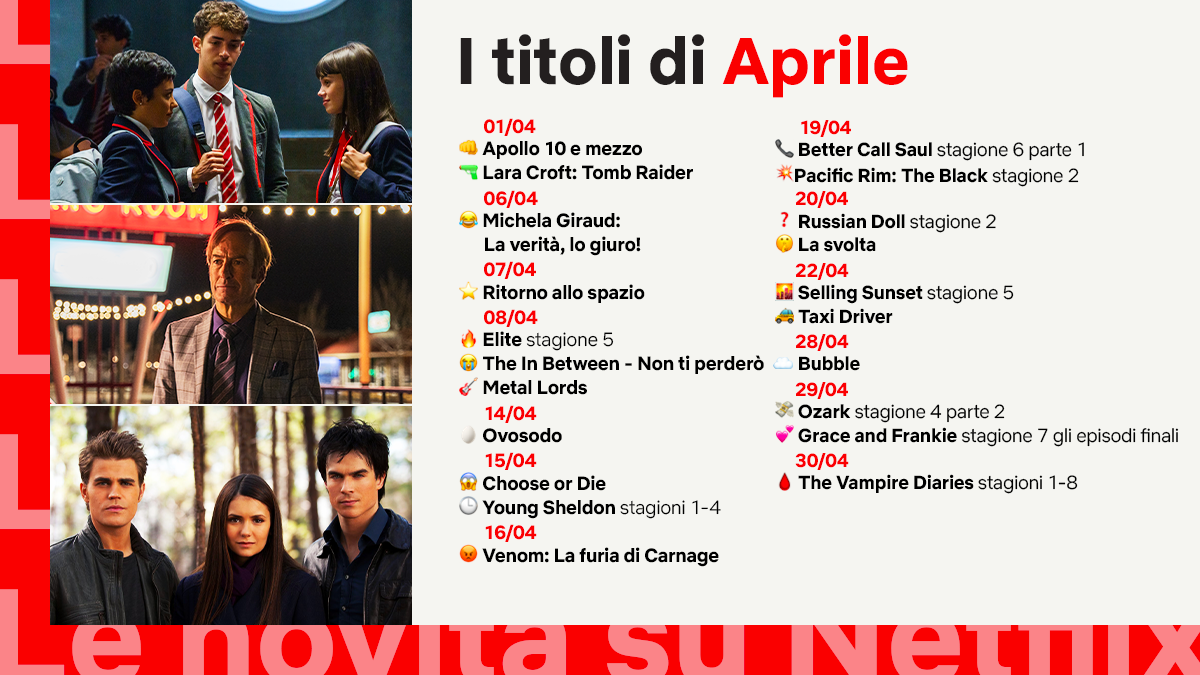 Le novità su Netflix di Aprile 2022
