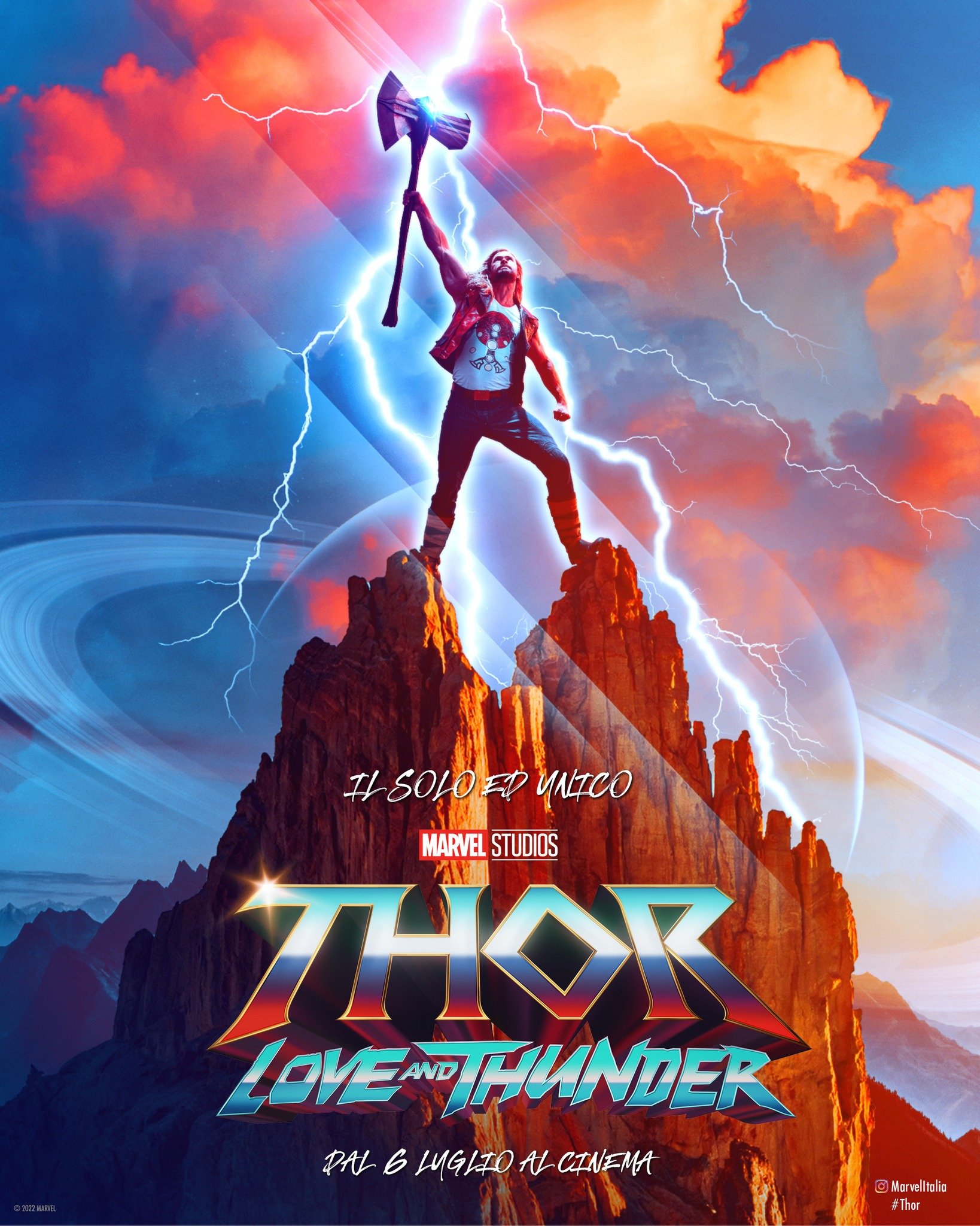 Il primo poster italiano di Thor: Love and Thunder