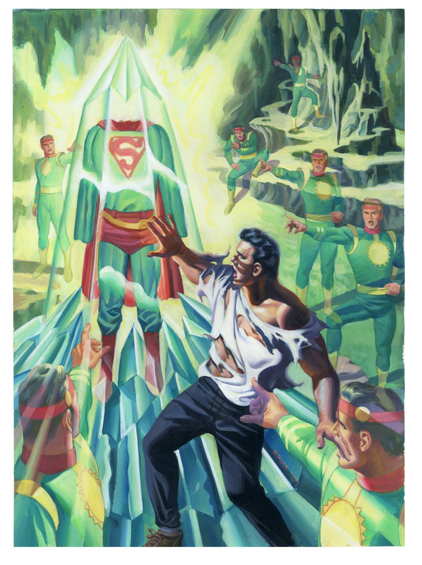 Variant cover di Superman: Space Age di Steve Rude