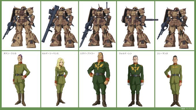 Mobile Suit Gundam: Cucuruz Doan’s Island - Ecco i nuovi personaggi