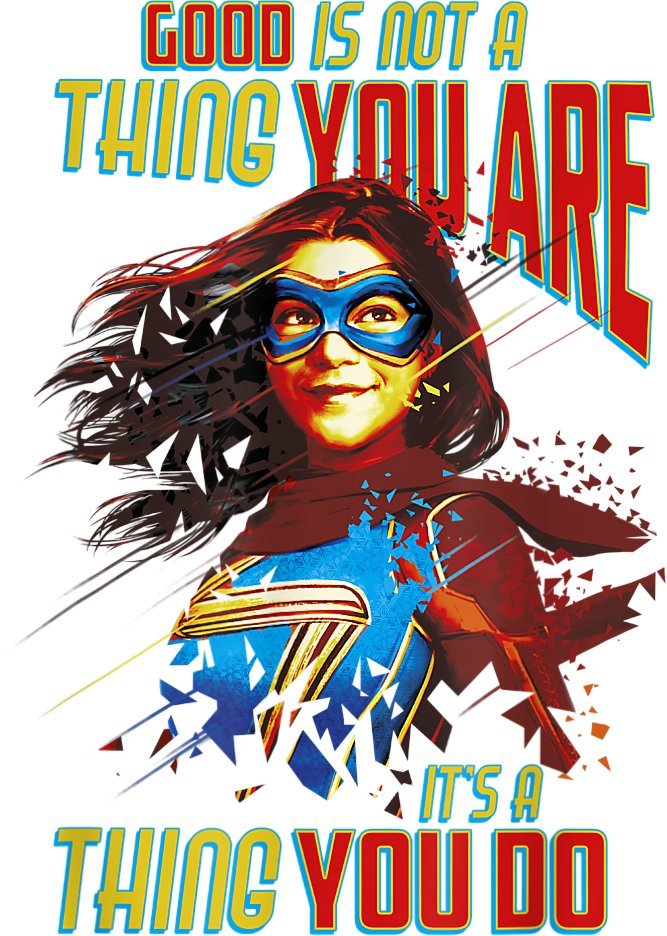 Il classico motto di Kamala Khan dal merchandise di Ms Marvel