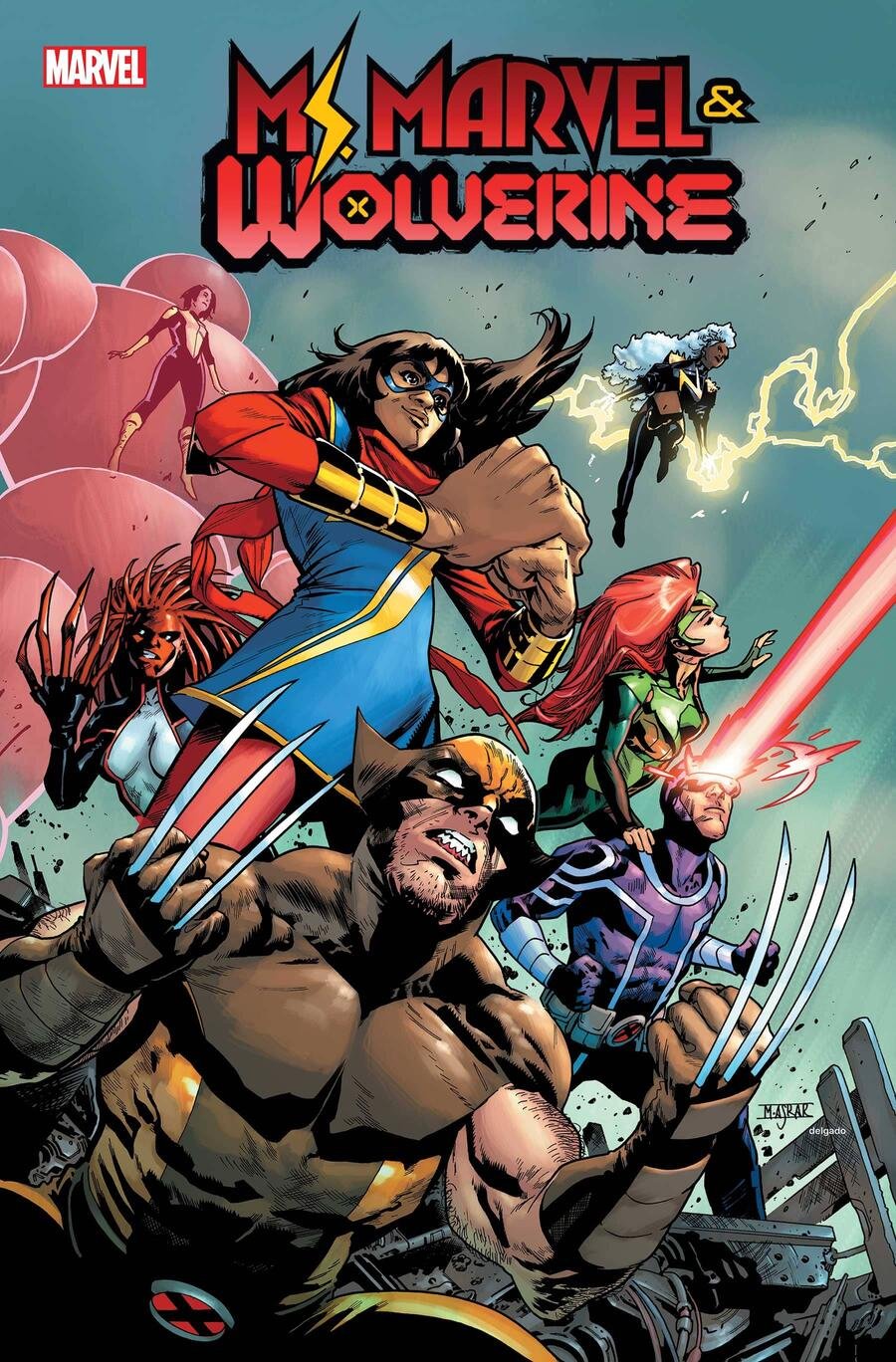 Variant Cover di Ms Marvel & Wolverine di Mahmud Asrar