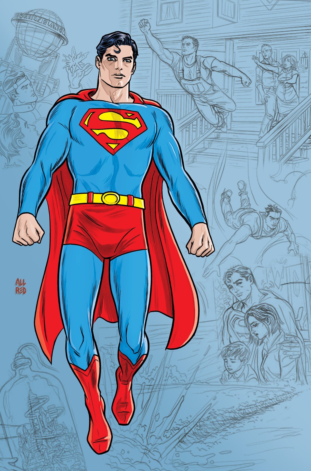 Variant cover di Superman: Space Age di Mike Allred