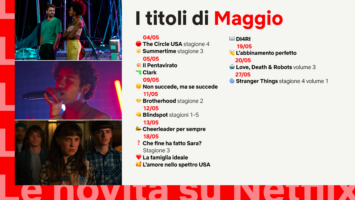 Le novità su Netflix di Maggio 2022