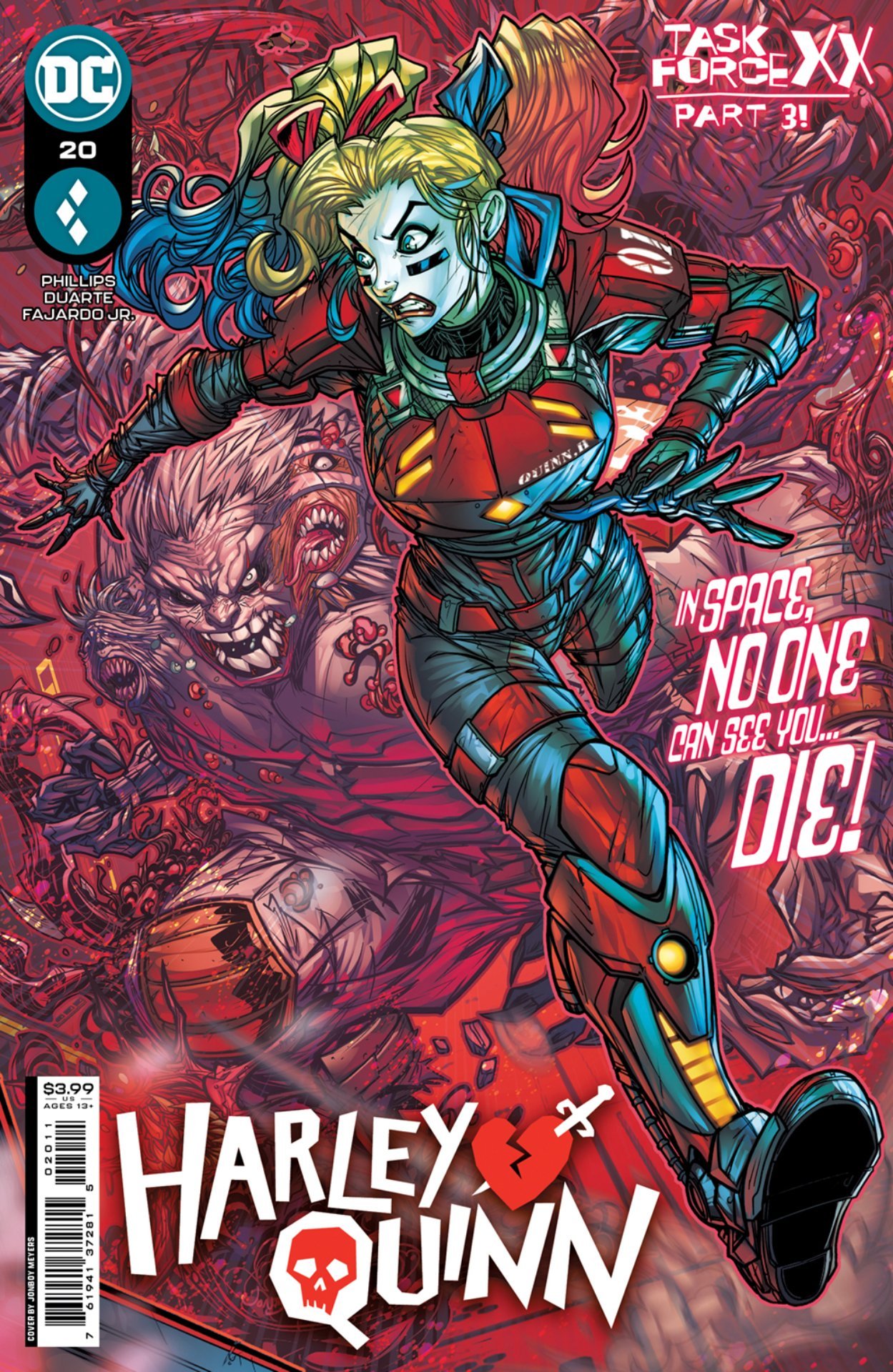 Cover di Harley Quinn 20 di Jonboy Meyers