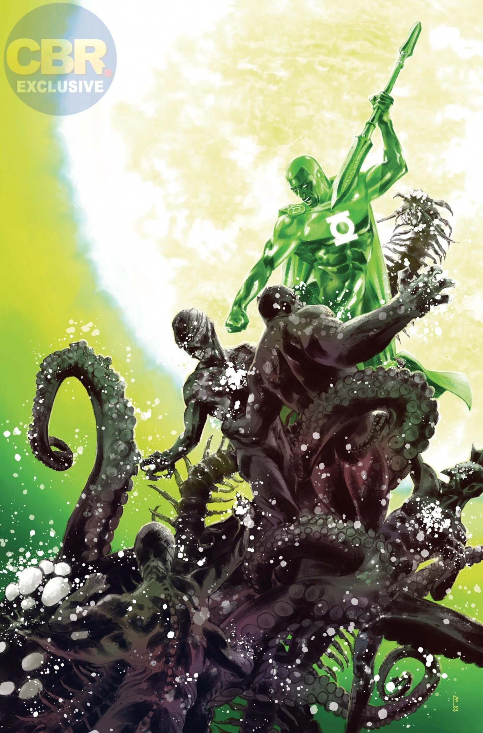 Cover di Worlds Without a Justice League – Green Lantern di Fernando Blanco