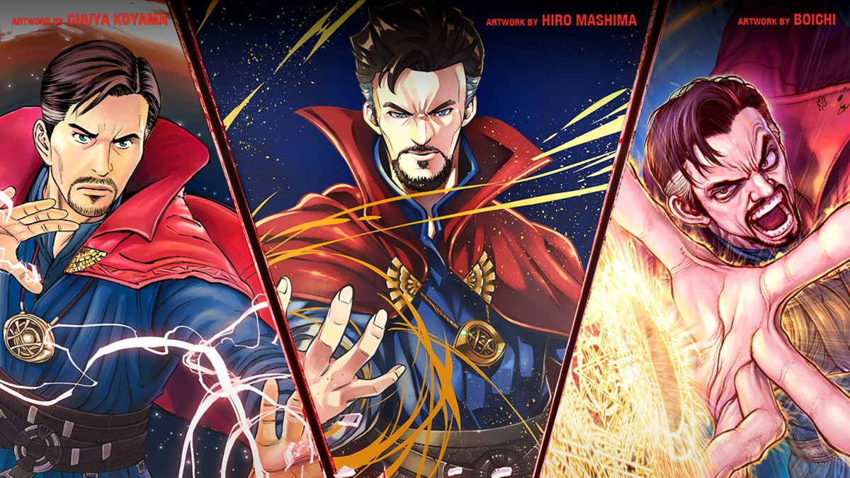 I mangaka Boichi, Hiro Mashima e Chuya Koyama firmano il poster giapponese di Doctor Strange article-post