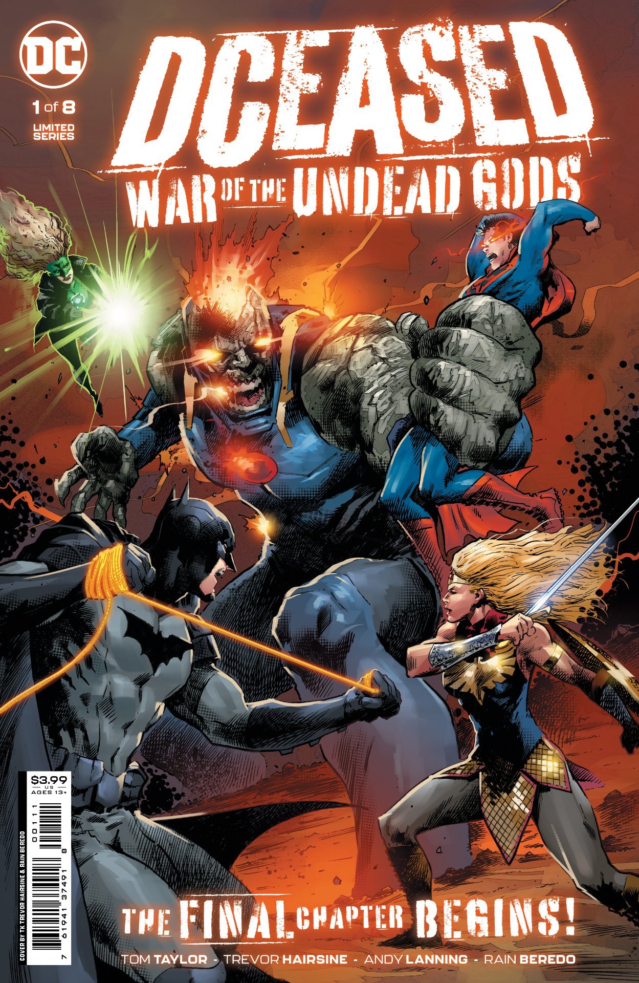 Cover di DCeased: War of the Undead Gods 1 di Trevor Hairshine