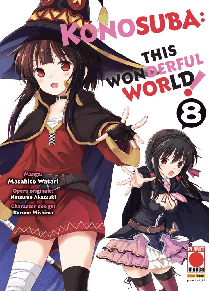 Konosuba! - This Wonderful World 8, tra le uscite Planet Manga del 12 Maggio 2022
