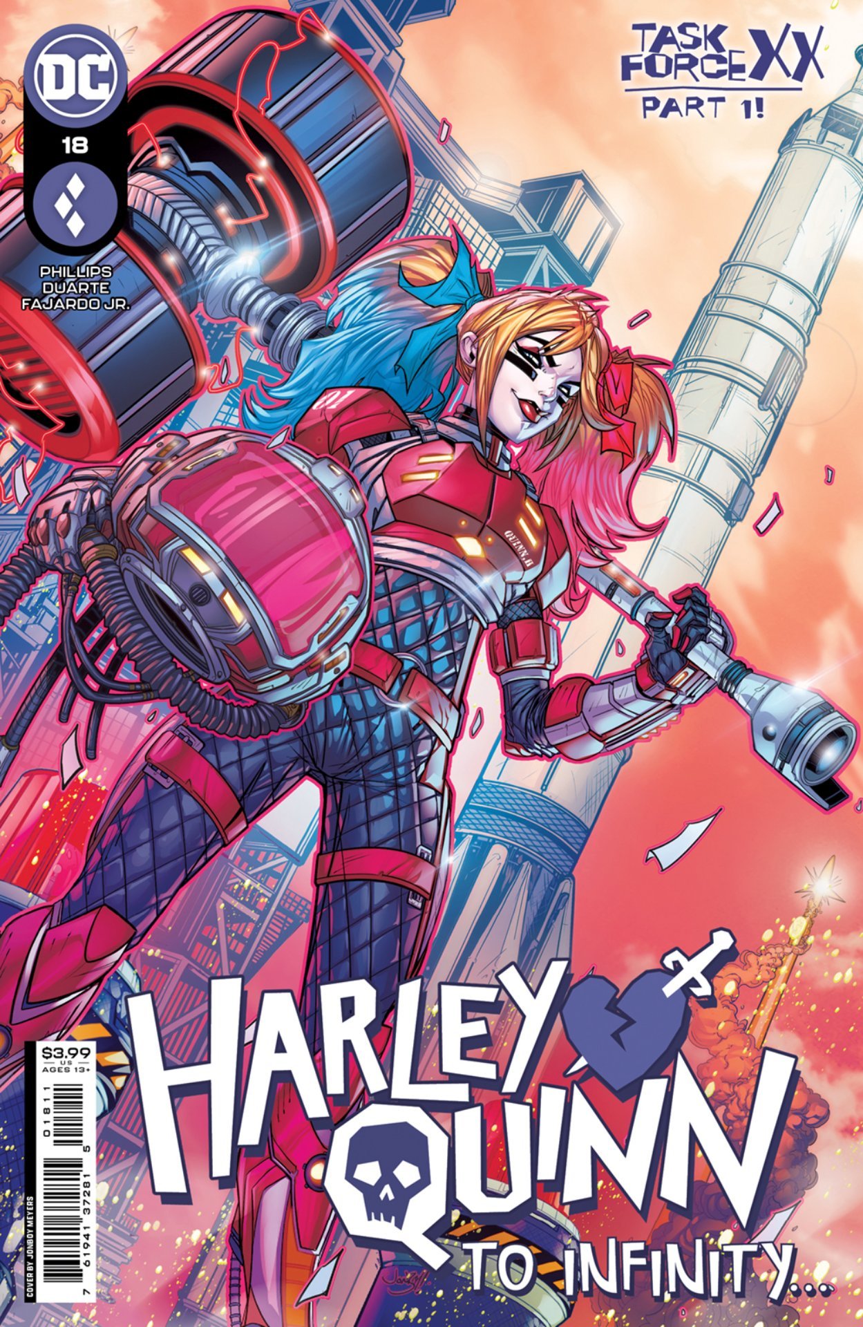 Cover di Harley Quinn 18 di Jonboy Meyers