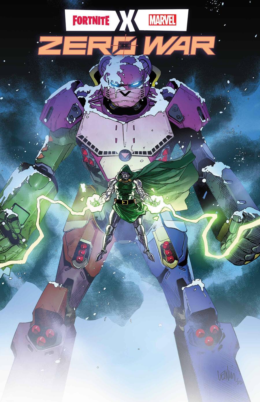 Cover di Fortnite X Marvel: Zero War 4 di Leinil Francis Yu
