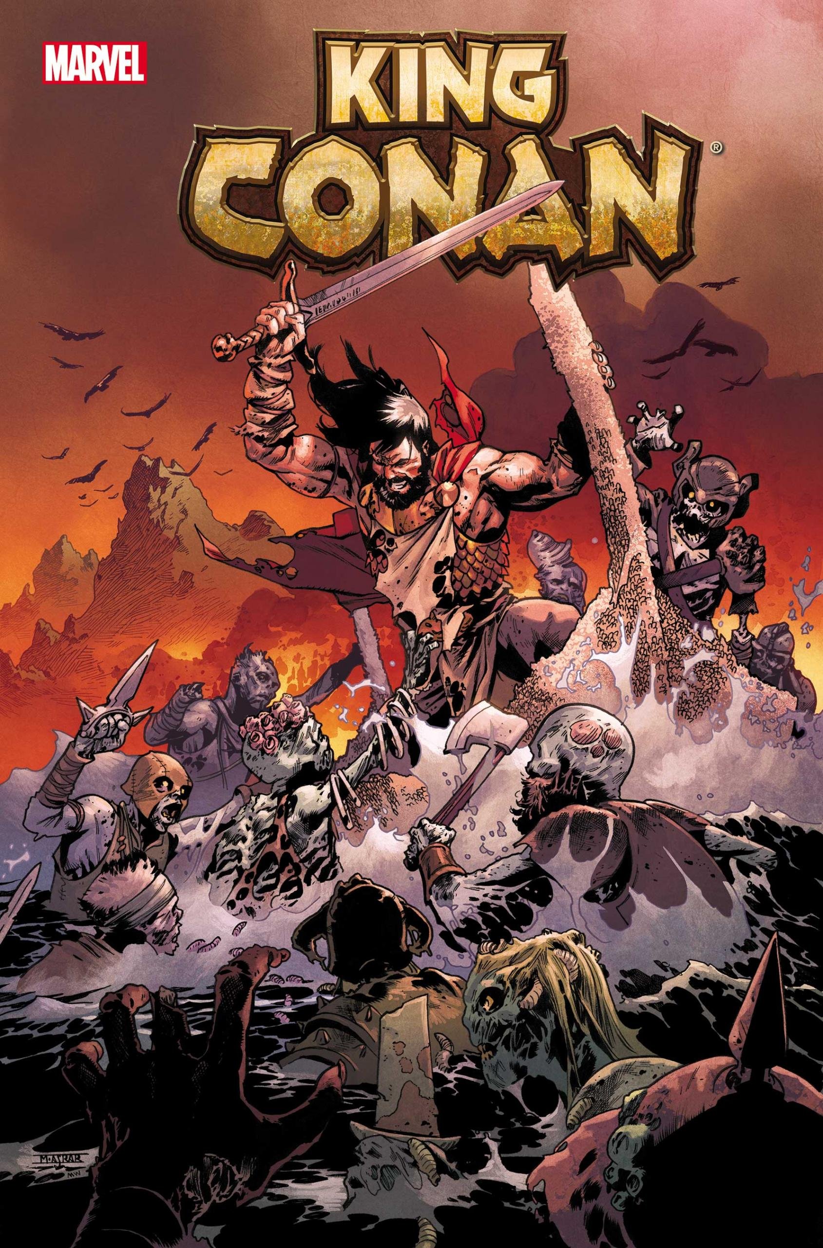 Cover di King Conan 6 di Mahmud Asrar, ultima uscita per la Marvel