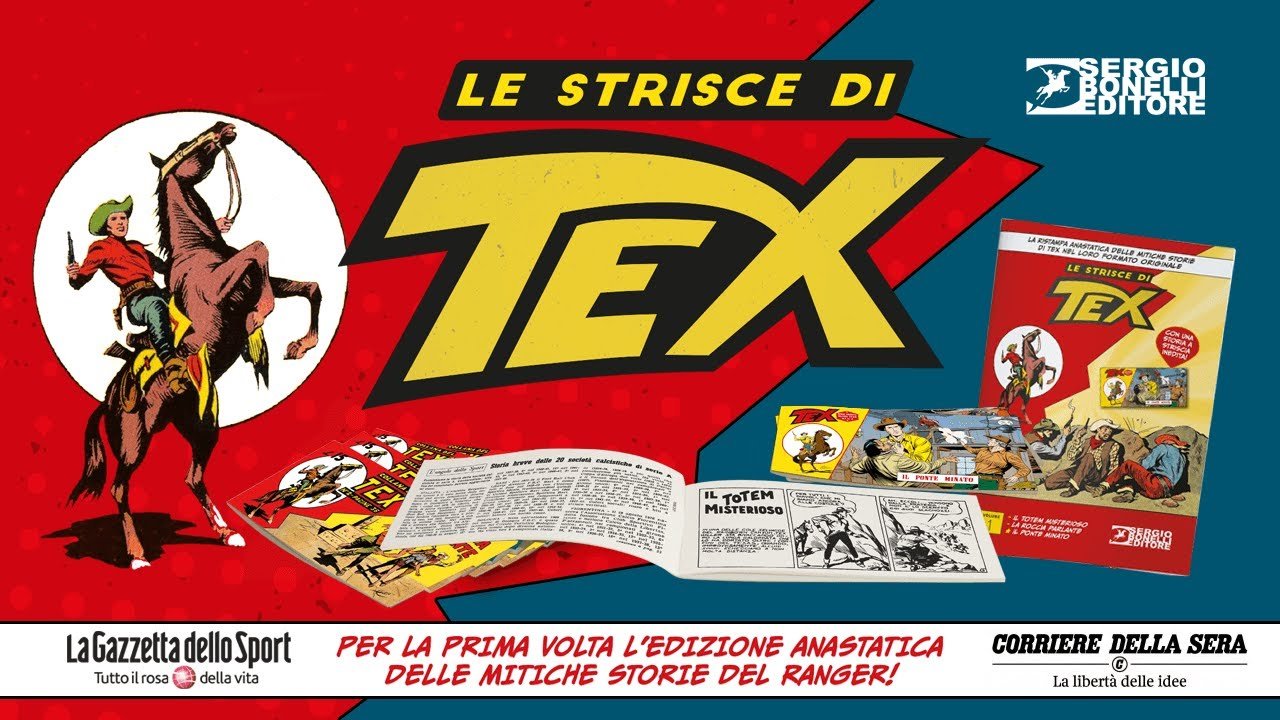 Bonelli: il nuovo volume de "le strisce di Tex" con la Gazzetta dello Sport e Corriere della Sera