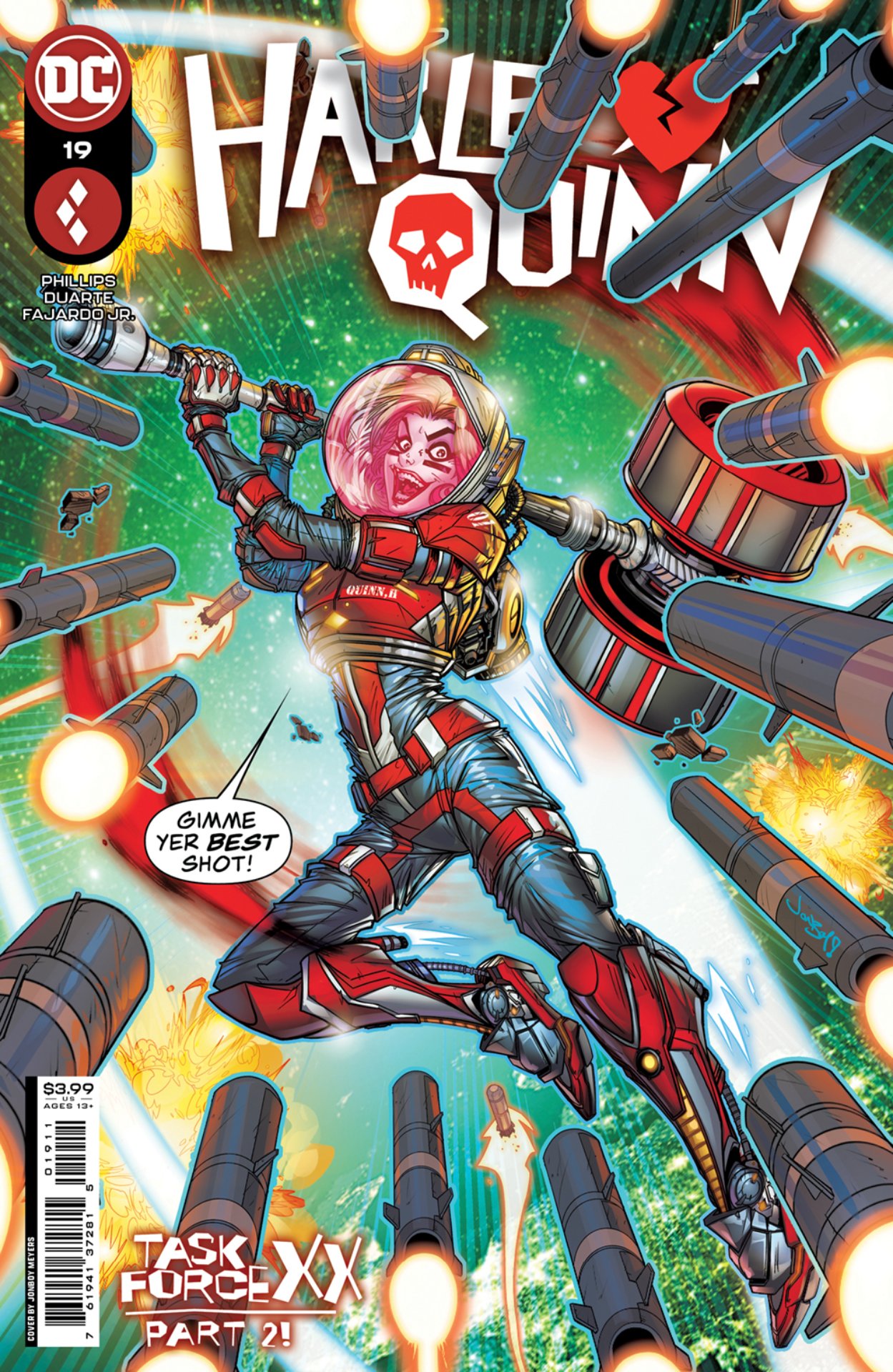 Cover di Harley Quinn 18 di Jonboy Meyers