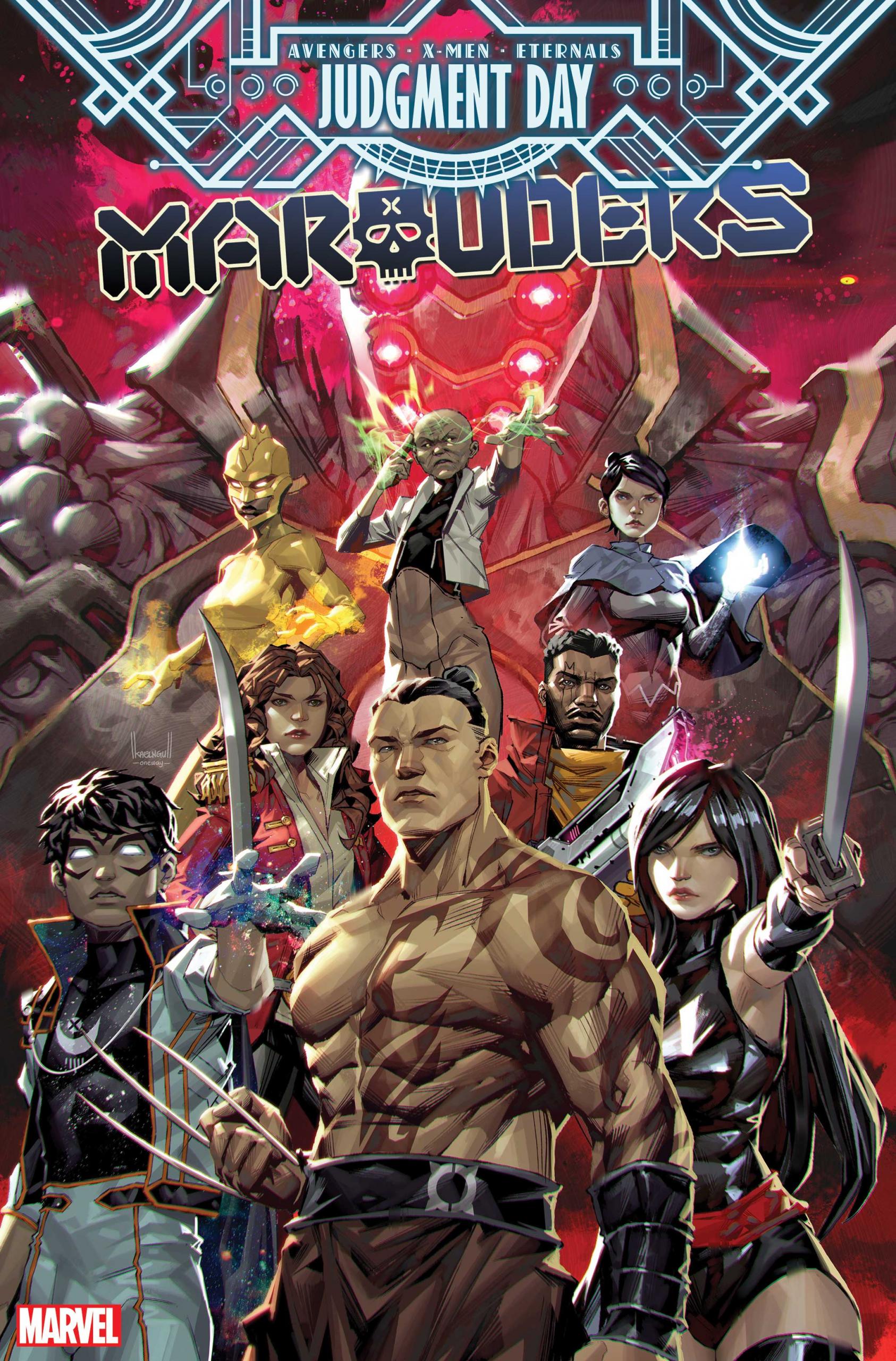 Cover di Marauders 6 di Kael Ngu, tie-in di AXE: Judgment Day