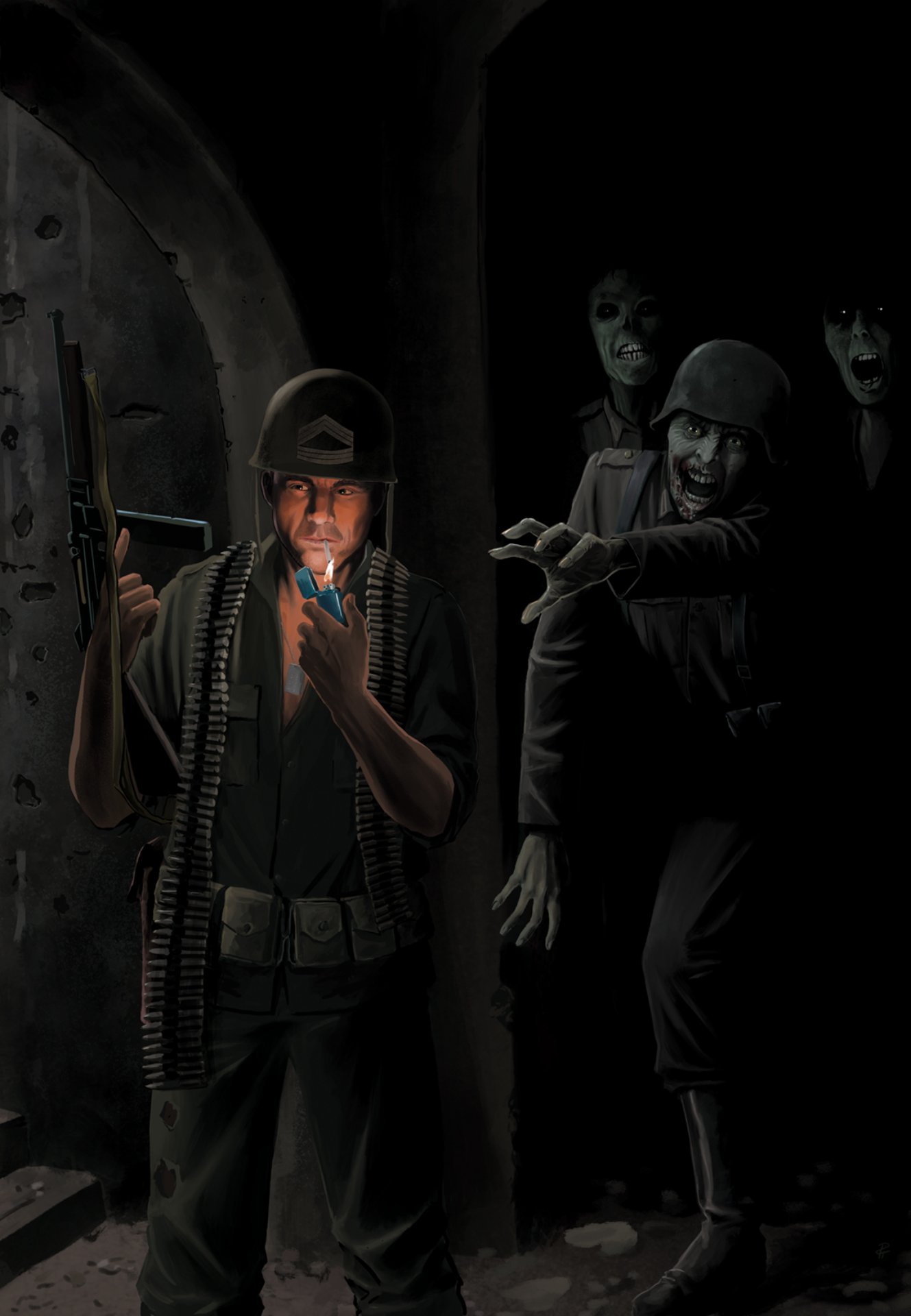 Variant cover di DC Horror Presents: Sgt. Rock vs. The Army of the Dead 1 di Pia Guerra