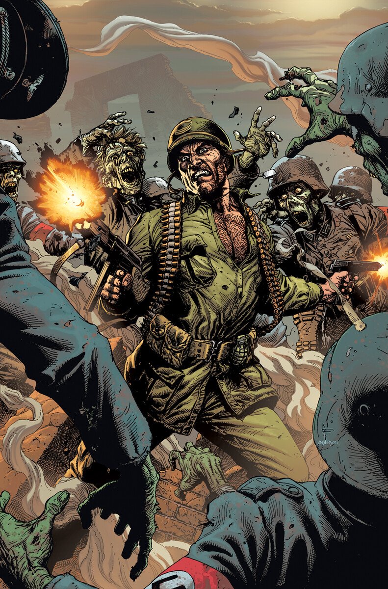 Cover di DC Horror Presents: Sgt. Rock vs. The Army of the Dead 1 di Gary Frank