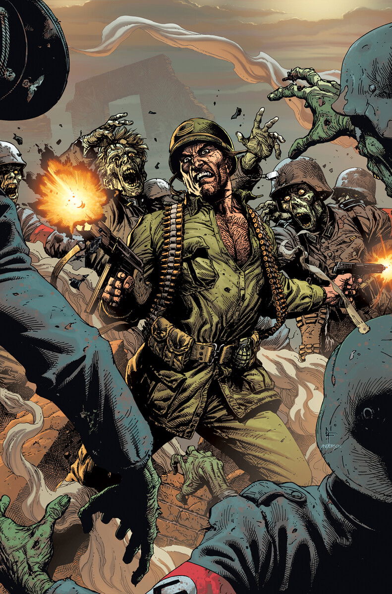 Cover di DC Horror Presents: Sgt. Rock vs. The Army of the Dead 1 di Gary Frank