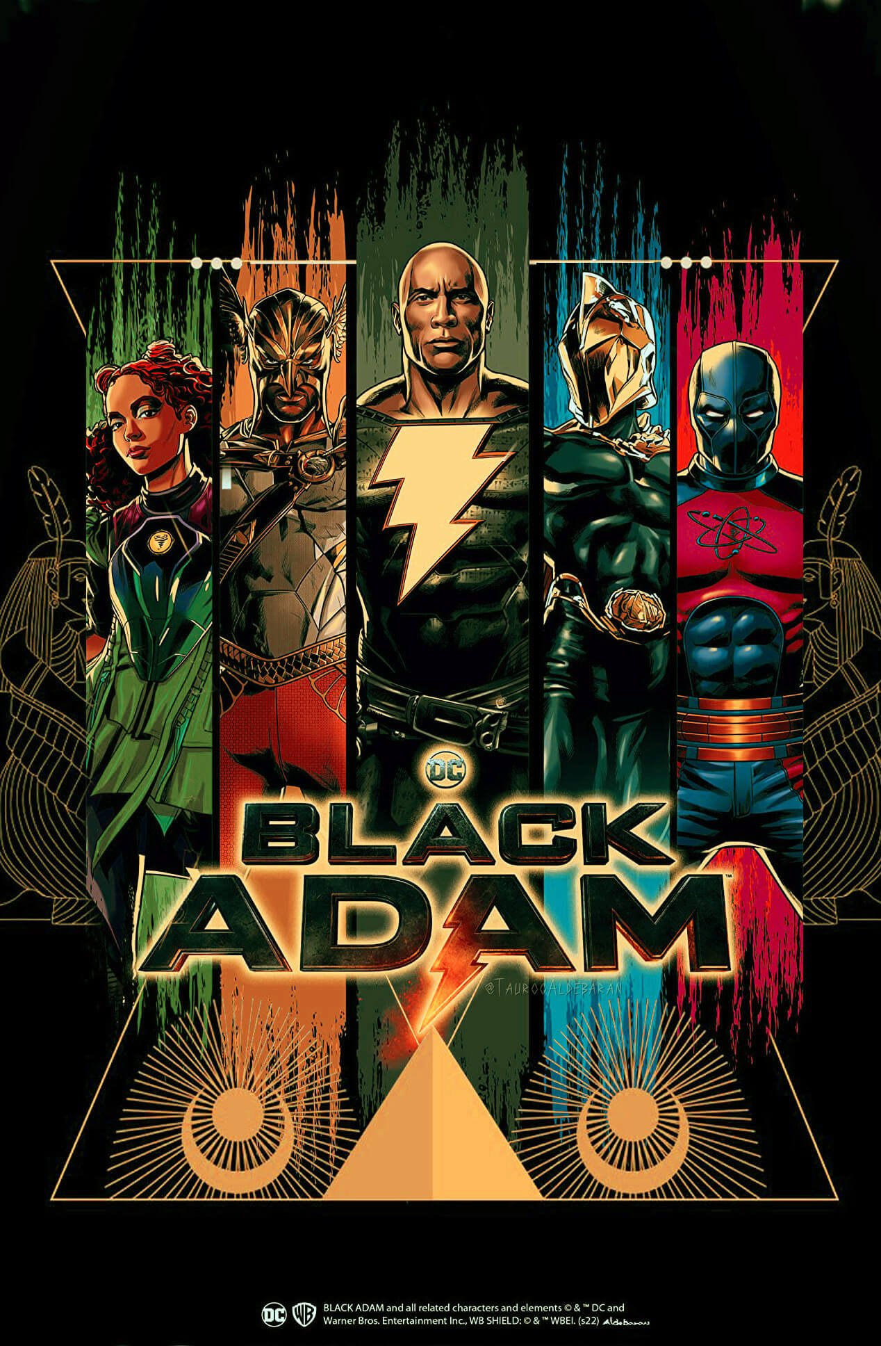 Black Adam: il poster con la JSA
