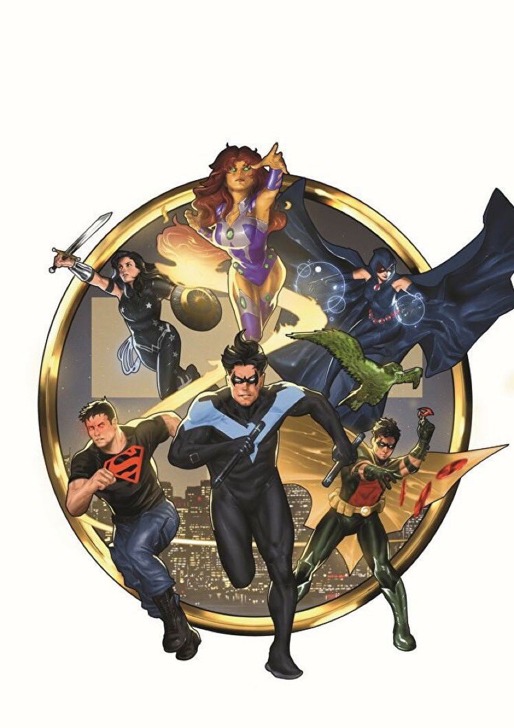 Variant cover di Titans United: Bloodpact 1 di Taurin Clarke