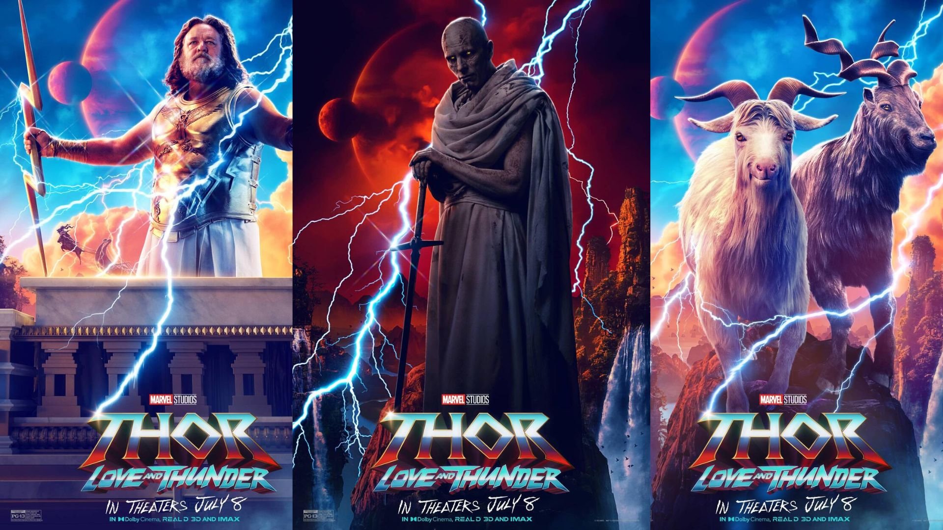 Thor Love and Thunder Character poster