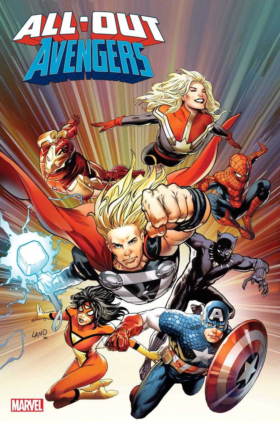 Cover di All-Out Avengers 1 di Greg Land