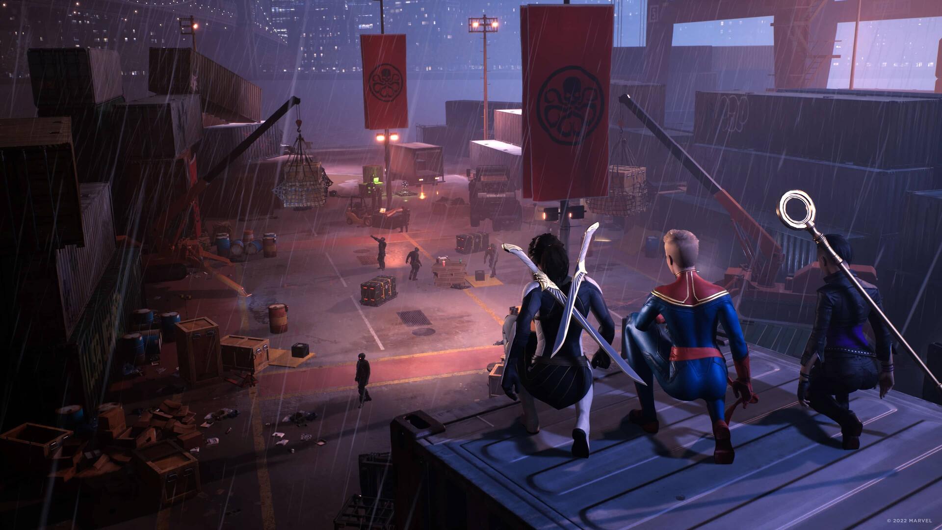 The Hunter, Captain Marvel e Nico Minoru nel trailer di Marvel's Midnight Suns