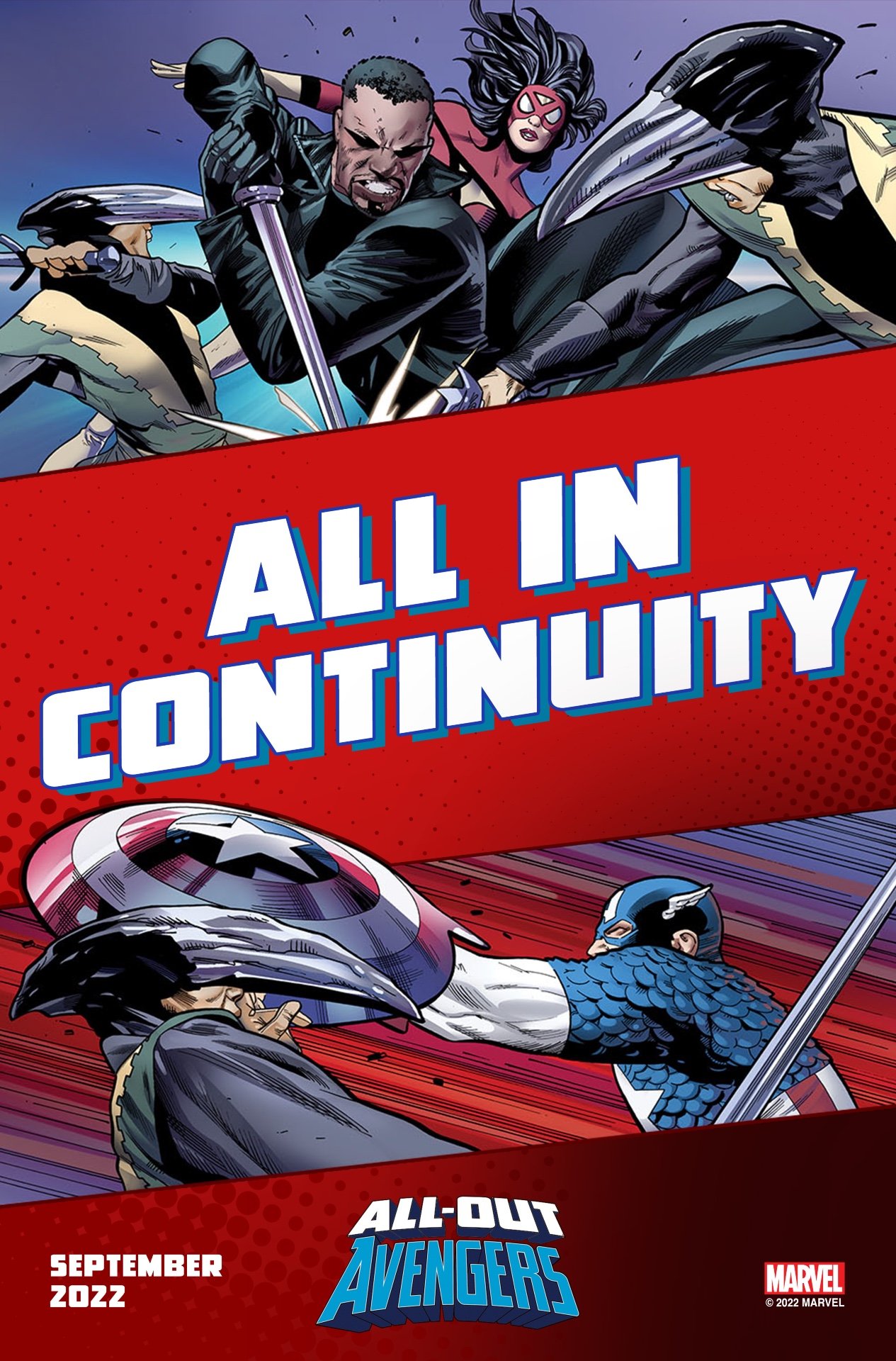 Immagine promozionale di All-Out Avengers di Greg Land