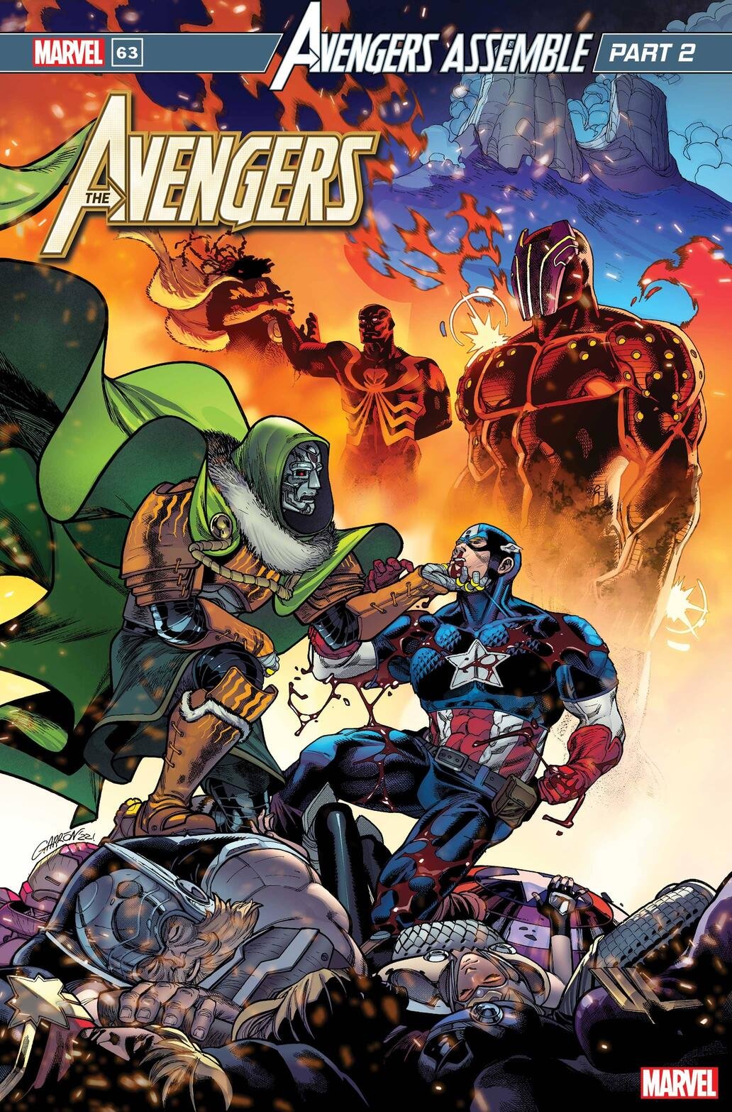Cover di Avengers 63 di Javier Garron