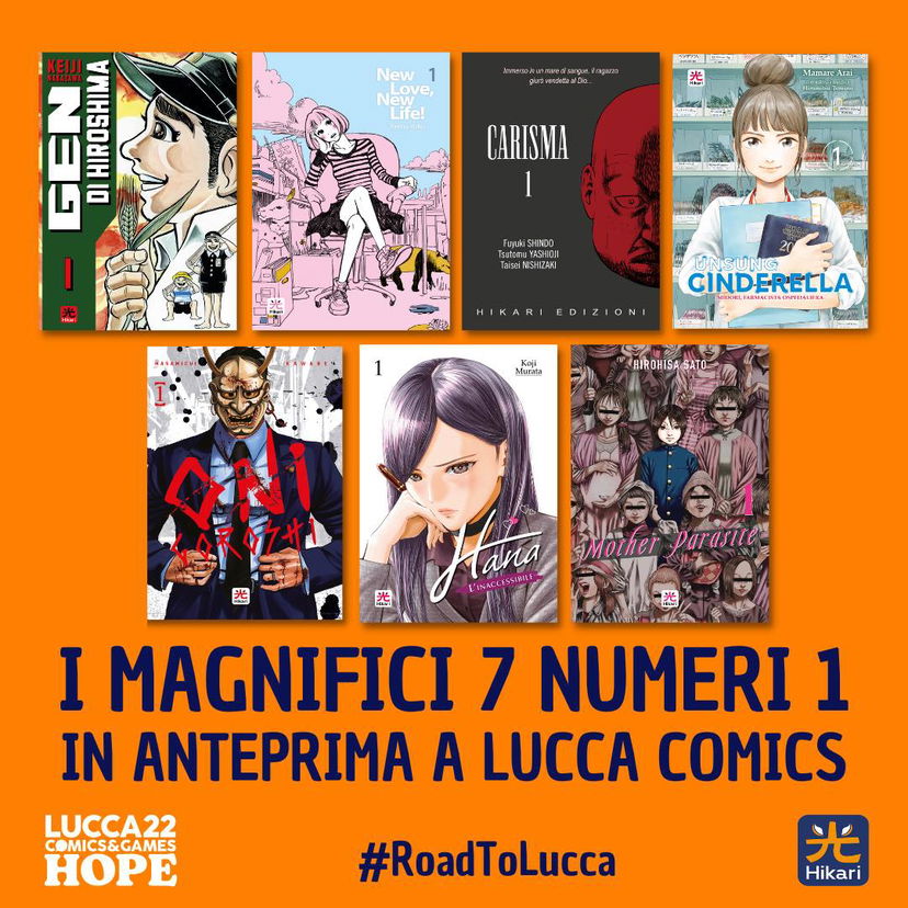 Hikari Edizioni: tutti i manga che saranno presentati al Lucca Comics preview