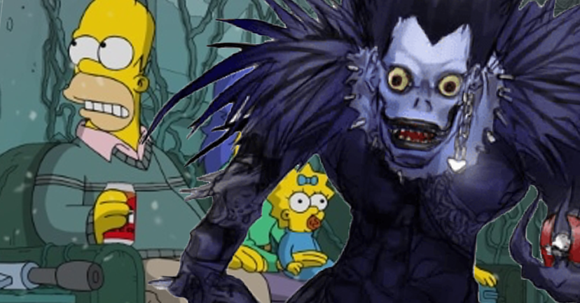 Death Note: il crossover con i Simpson mostra numerosi decessi brutali preview