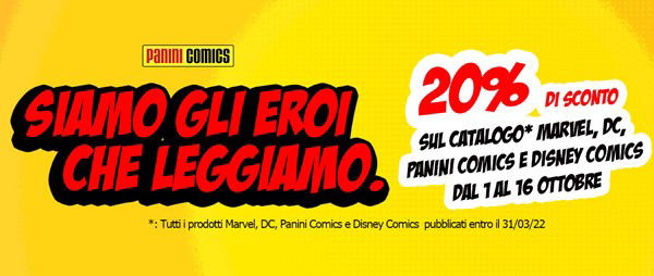 Panini Comics: fino al 16 ottobre sconto del 20% sul catalogo! preview